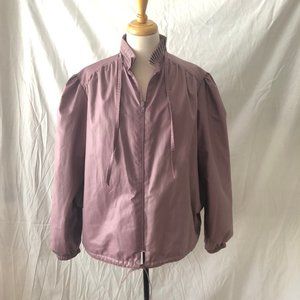 Vintage Retro Women's size L Jacket Clique by John Heckler Pleated collar
